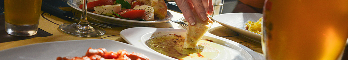 Eating Mediterranean Middle Eastern Lebanese at Afrah Mediterranean Restaurant and Pastries restaurant in Richardson, TX.